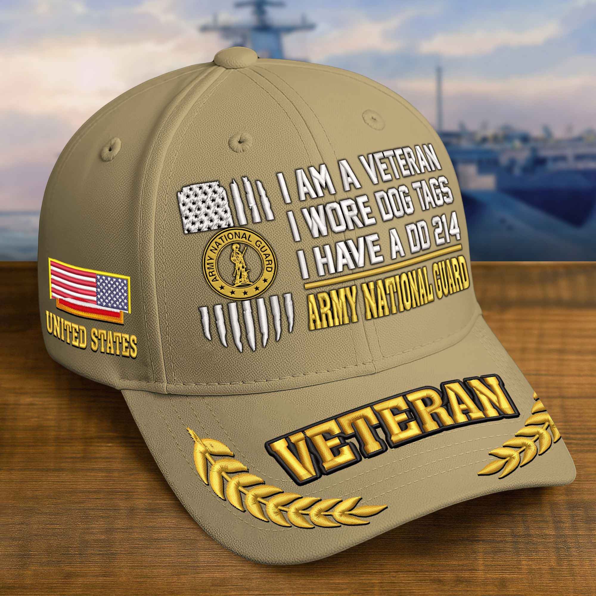 Premium Embroidered US Veterans Hats  Gifts for US Veterans, Gifts on Veterans Day