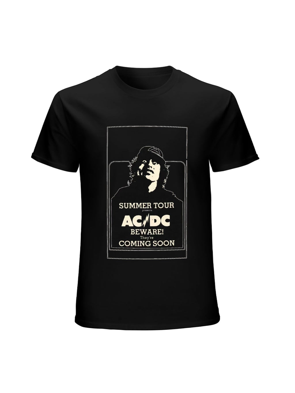 AC/DC Summer Tour Band Portrait Vintage Rock T-Shirt
