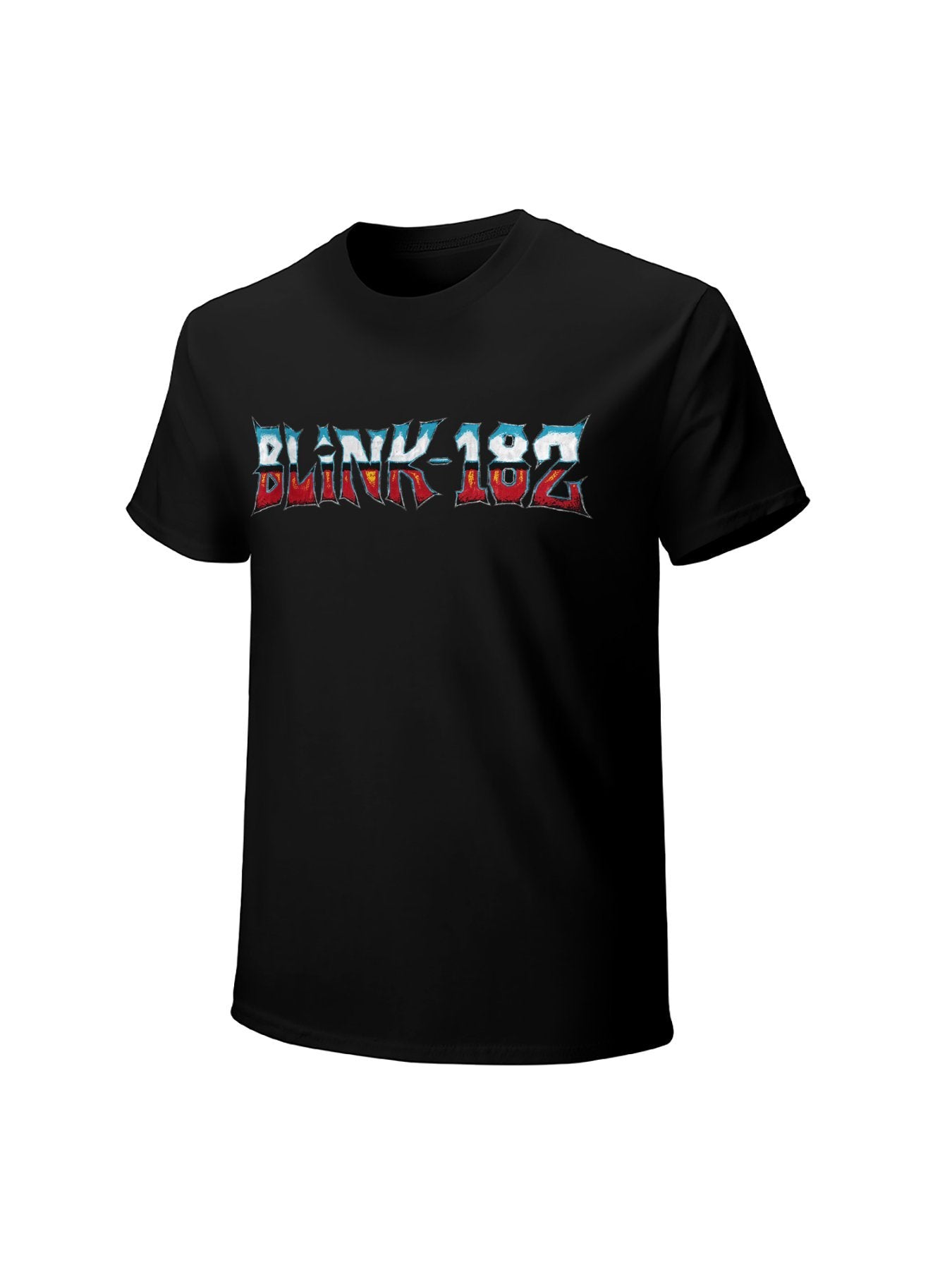 Blink-182 Heavy Metal Style Logo Graphic T-Shirt