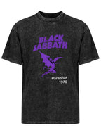 Vintage Washed Black Sabbath Paranoid 1970 Graphic T-Shirt