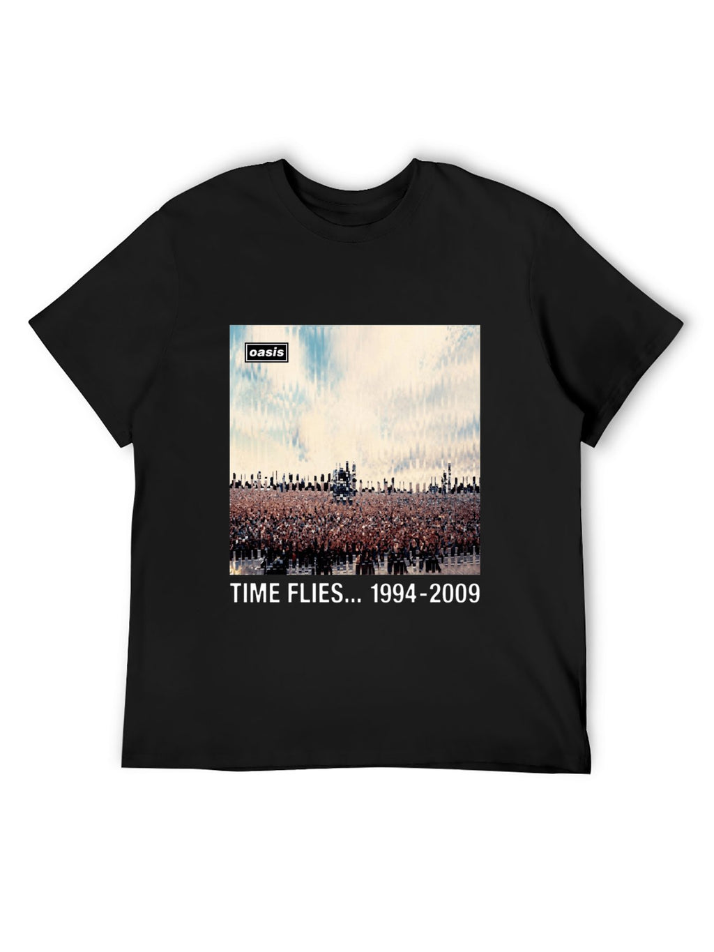 Oasis “Time Flies 1994-2009” Concert Crowd Graphic T-Shirt