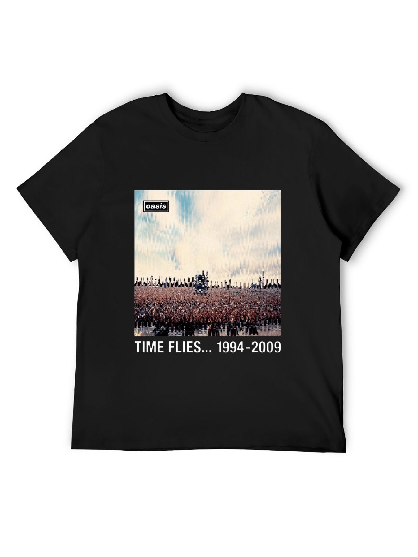 Oasis “Time Flies 1994-2009” Concert Crowd Graphic T-Shirt