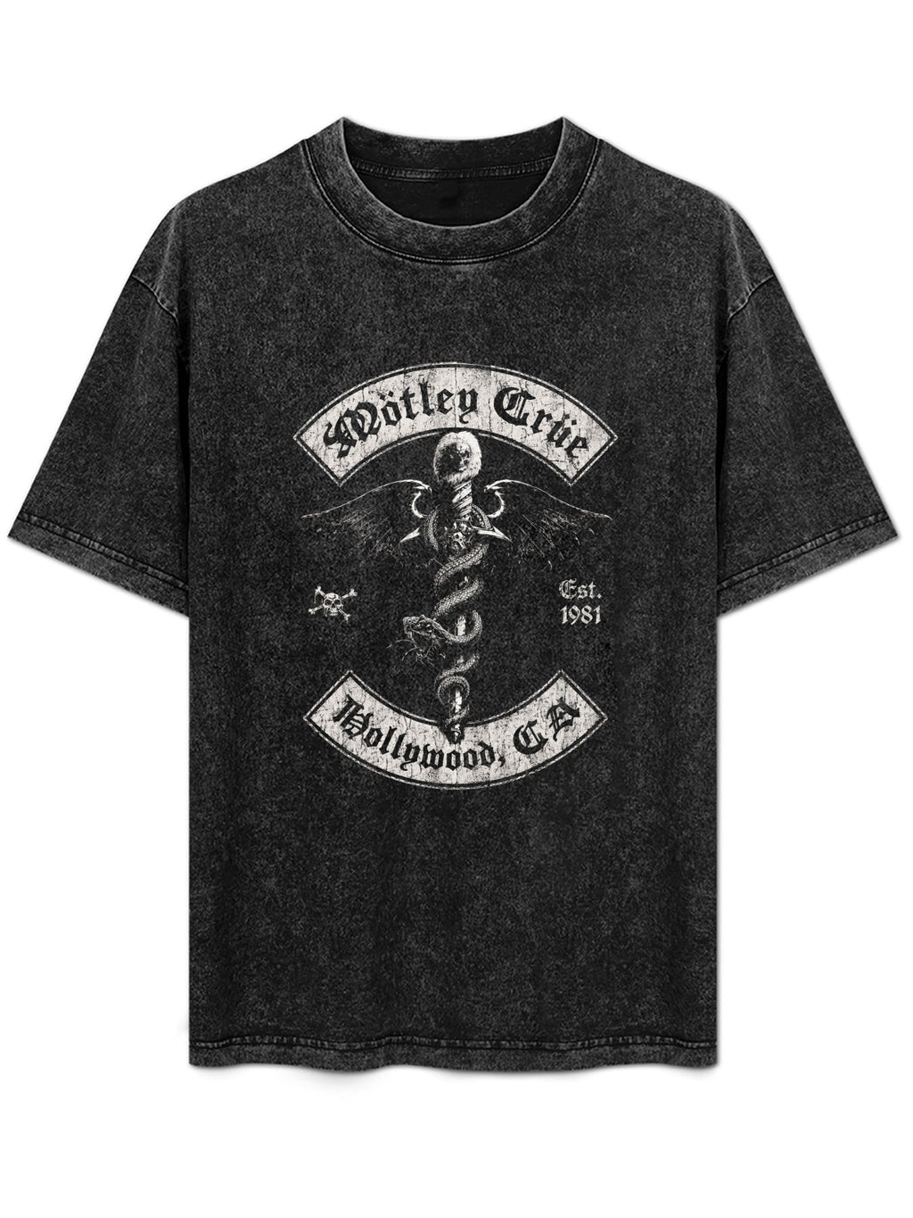 Mötley Crüe Hollywood Winged Serpent Graphic T-Shirt
