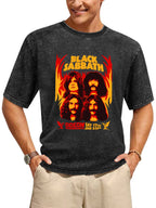 Vintage Washed Black Sabbath Hammersmith Concert Graphic T-Shirt