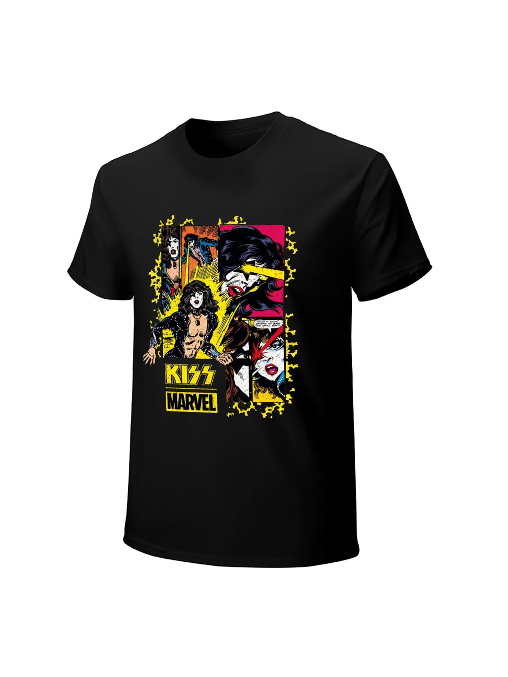 KISS Marvel Comic Panel Vintage Rock T-Shirt