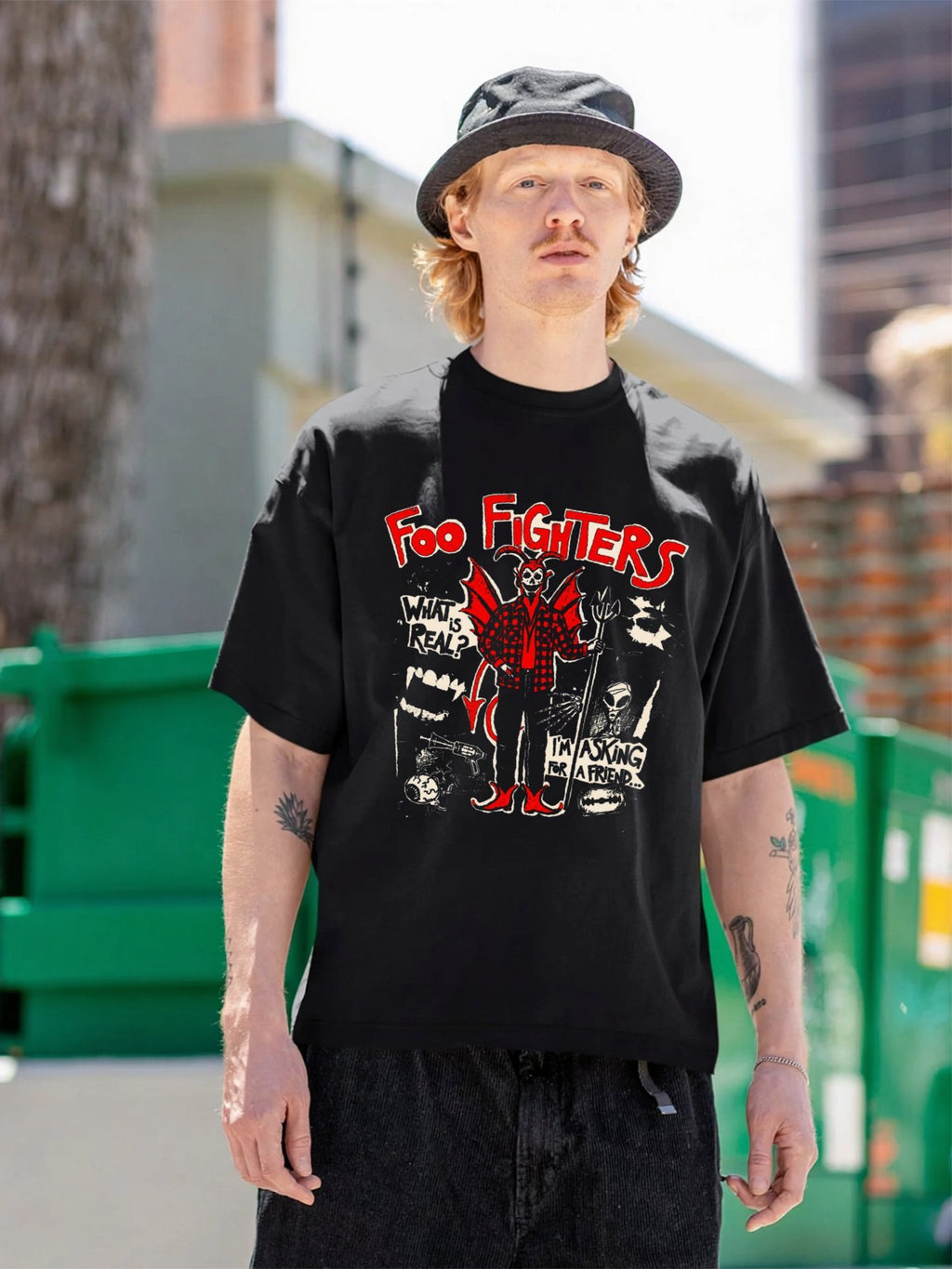 Foo Fighters Devil Poster Graphic T-Shirt