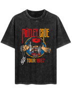 Vintage Washed Mötley Crüe Tour 1987 Graphic T-Shirt