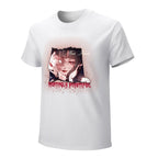 Hauntingly Beautiful Two Faces Graphic White T-Shirt