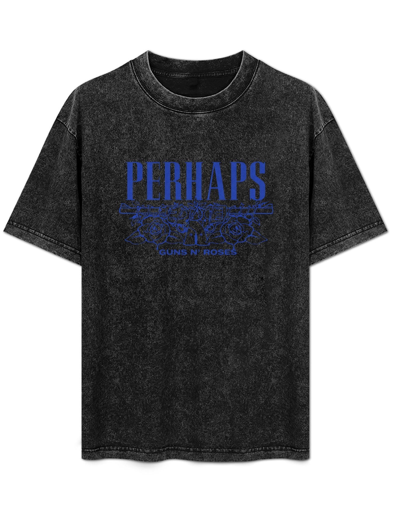 Guns N’ Roses Perhaps Blue Logo Graphic T-Shirt