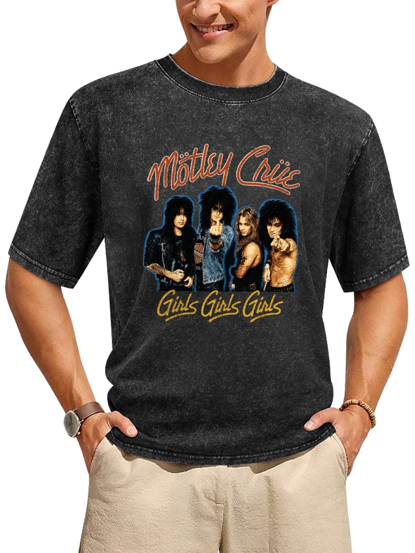 Mötley Crüe Girls Girls Girls Band Photo T-Shirt Secondary image