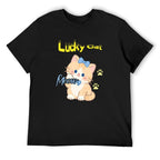 Lucky Cat Graphic Black T-Shirt