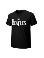 The Beatles Classic White Logo Graphic T-Shirt