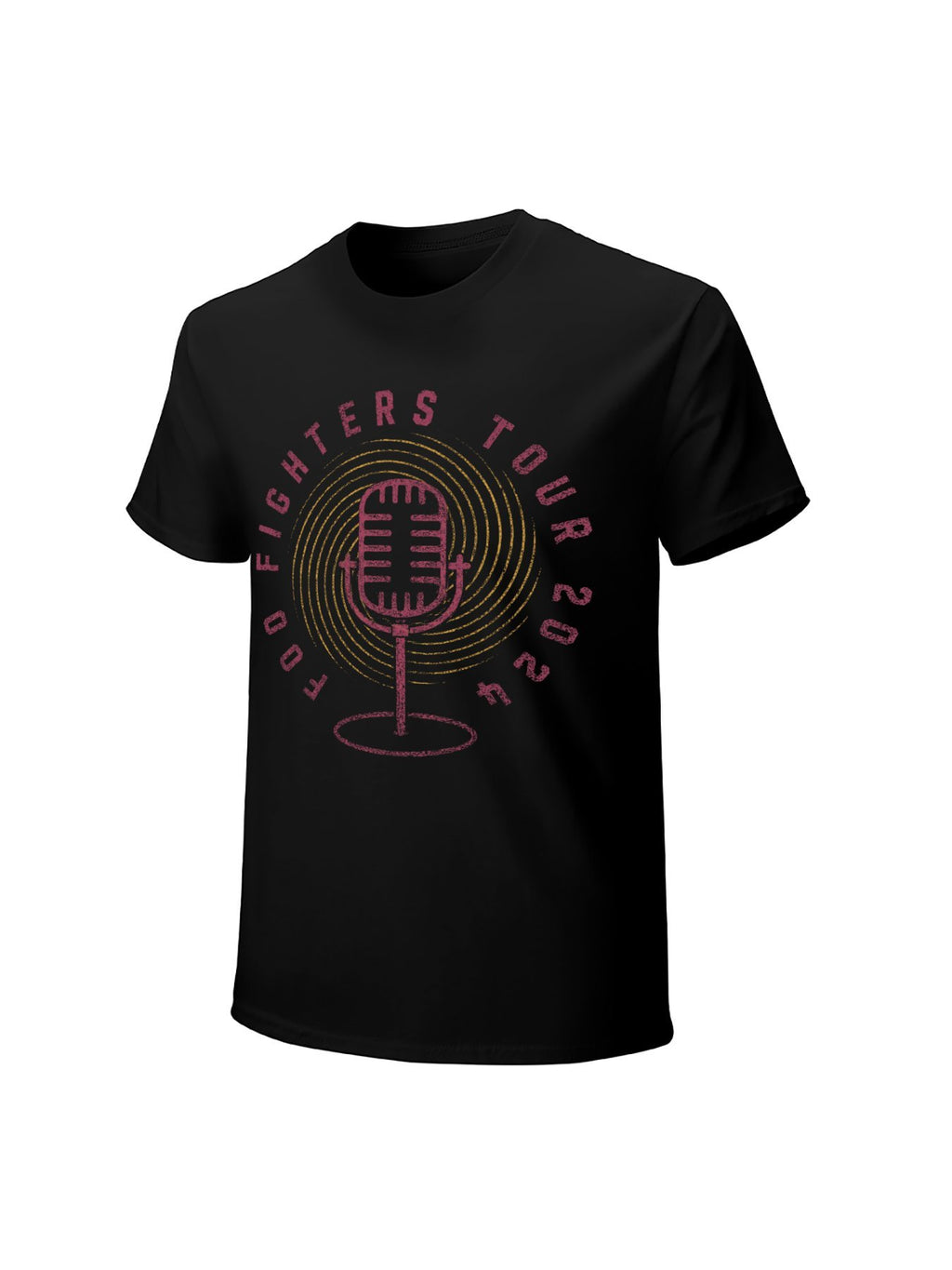 Foo Fighters Tour 2025 Microphone Graphic T-Shirt