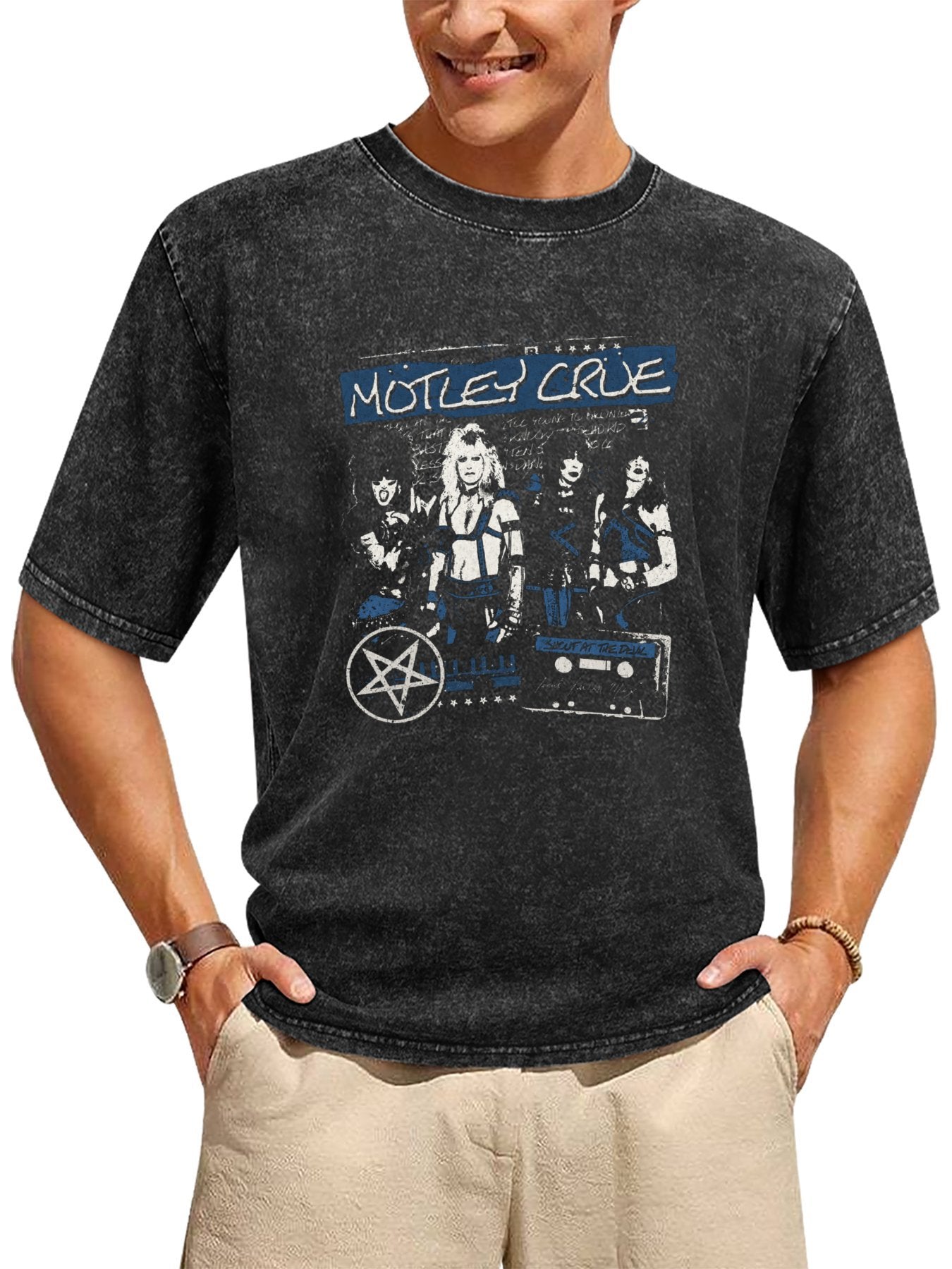 Mötley Crüe Shout at the Devil Collage Graphic T-Shirt Secondary image