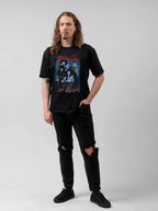 Mötley Crüe Girls Girls Girls Blue Photo Graphic T-Shirt