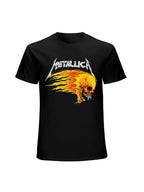 Metallica Flaming Skull Graphic T-Shirt