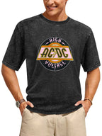 AC/DC High Voltage Pink Emblem Graphic T-Shirt