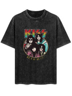 KISS Tour 1980 Band Portrait Graphic T-Shirt