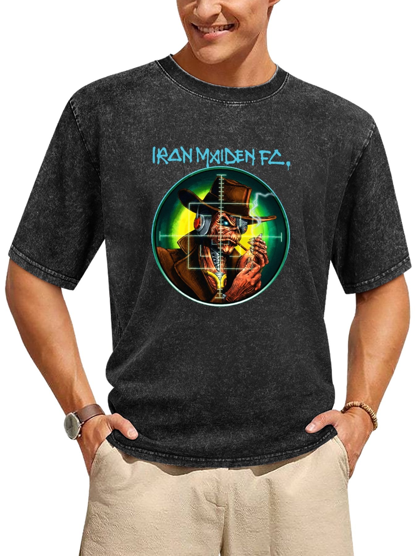 Iron Maiden FC Cowboy Eddie Graphic T-Shirt Secondary image