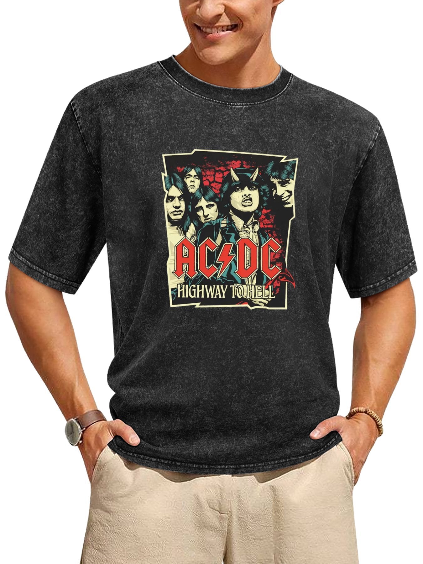 AC/DC Highway to Hell Band Portrait T-Shirt Secondary image