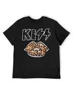 KISS Leopard Lips Logo Graphic T-Shirt