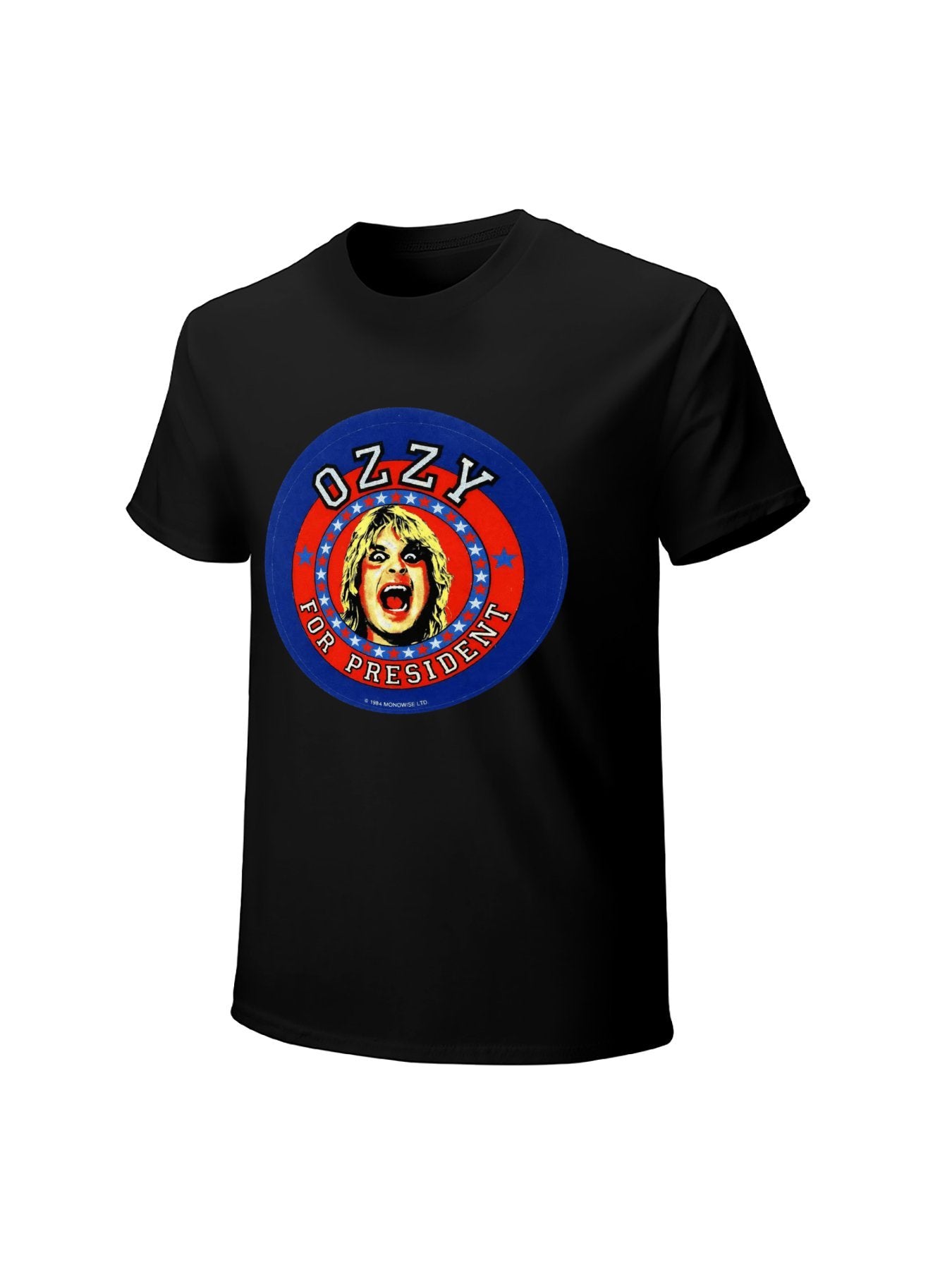 Ozzy Portrait Campaign Badge Vintage Rock T-Shirt