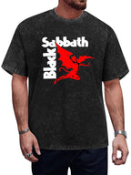 Vintage Washed Black Sabbath Red Demon Graphic T-Shirt
