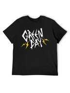Green Day Lightning Bolt Punk Logo Graphic T-Shirt