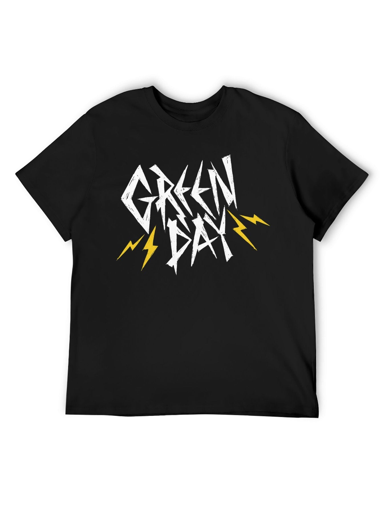Green Day Lightning Bolt Punk Logo Graphic T-Shirt