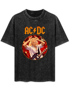 AC/DC Vintage Rock Guitarist Graphic T-Shirt