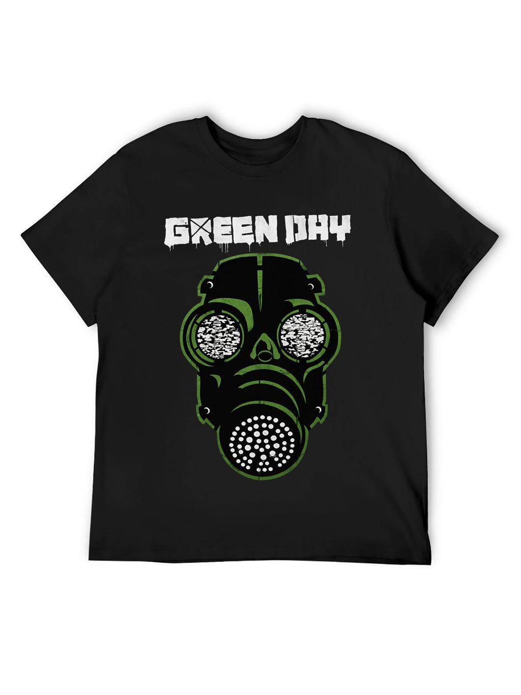 Green Day Gas Mask Punk Graphic T-Shirt