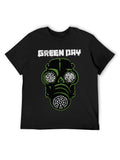 Green Day Gas Mask Punk Graphic T-Shirt