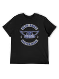 Aerosmith Blue Army Boston Badge Vintage T-Shirt