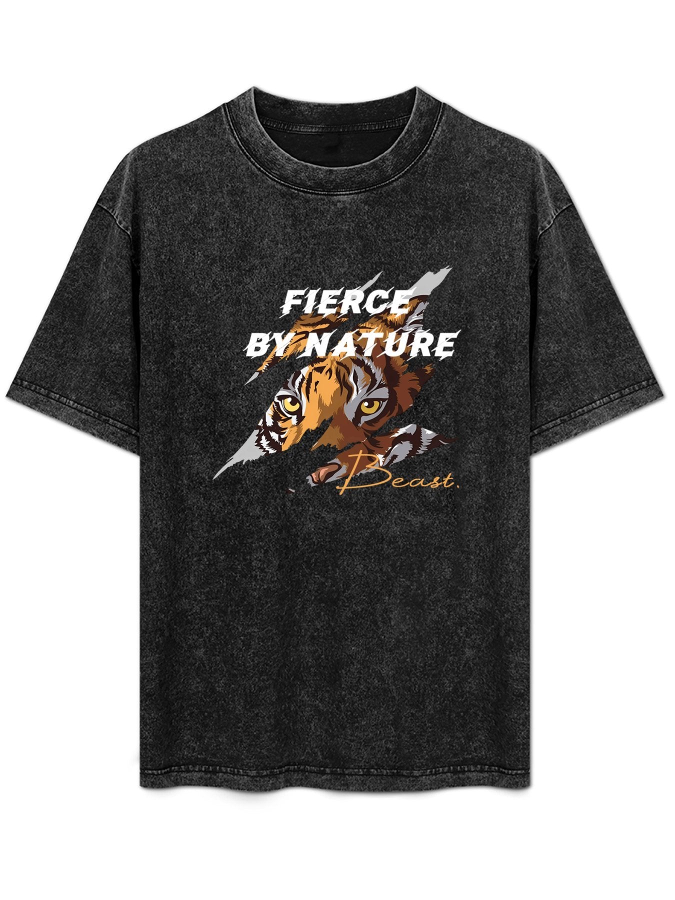 Fierce by Nature Tiger Vintage Washed T-Shirt