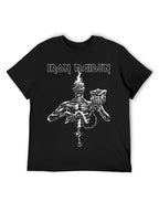 Iron Maiden Black & White Eddie Graphic T-Shirt