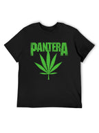Pantera Green Leaf Logo Graphic T-Shirt