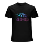 Fast and Furious Car Graphic Black T-Shirt
