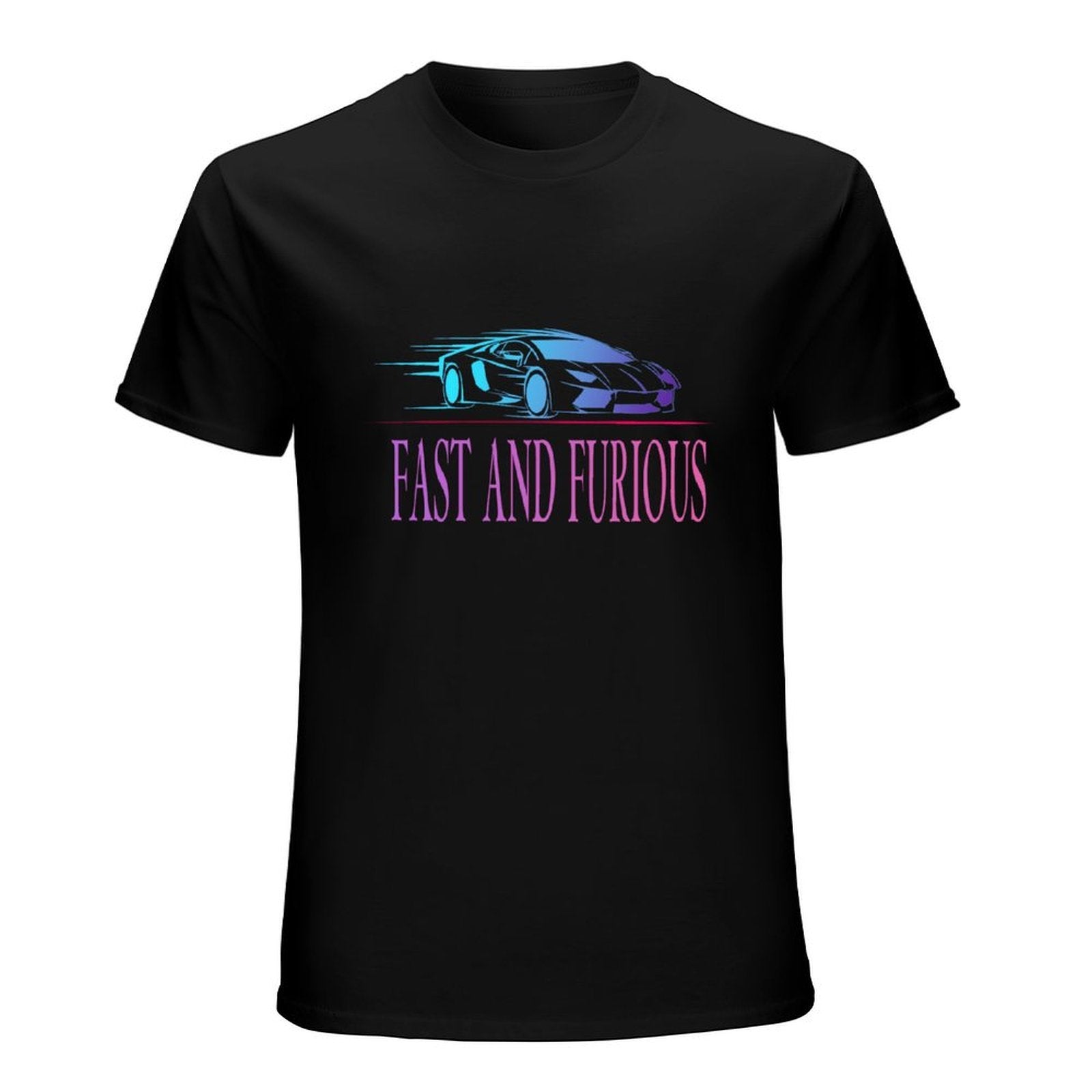 Fast and Furious Car Graphic Black T-Shirt