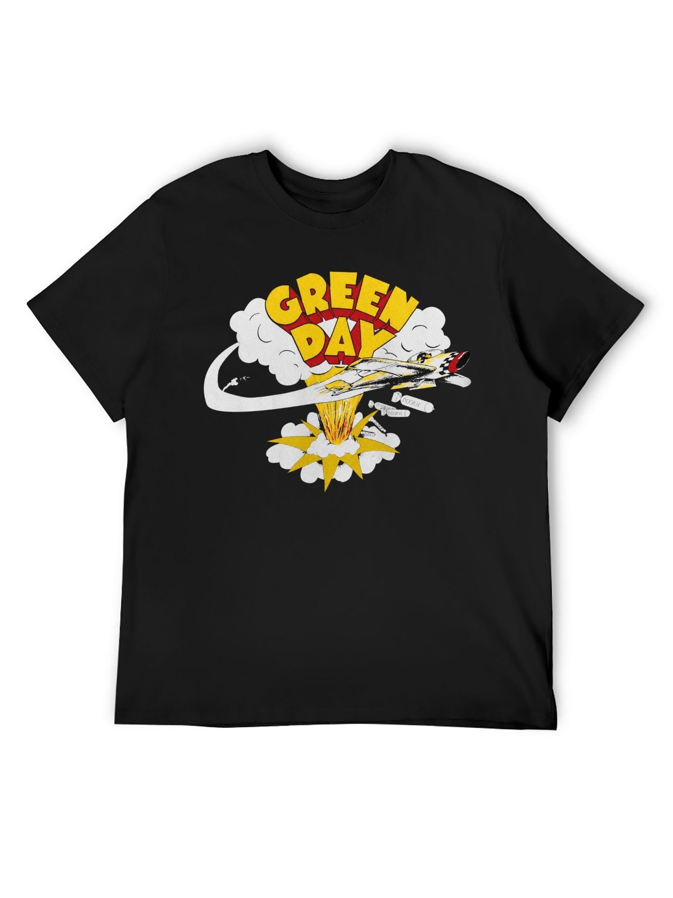 Green Day Dookie Airplane Explosion Graphic T-Shirt