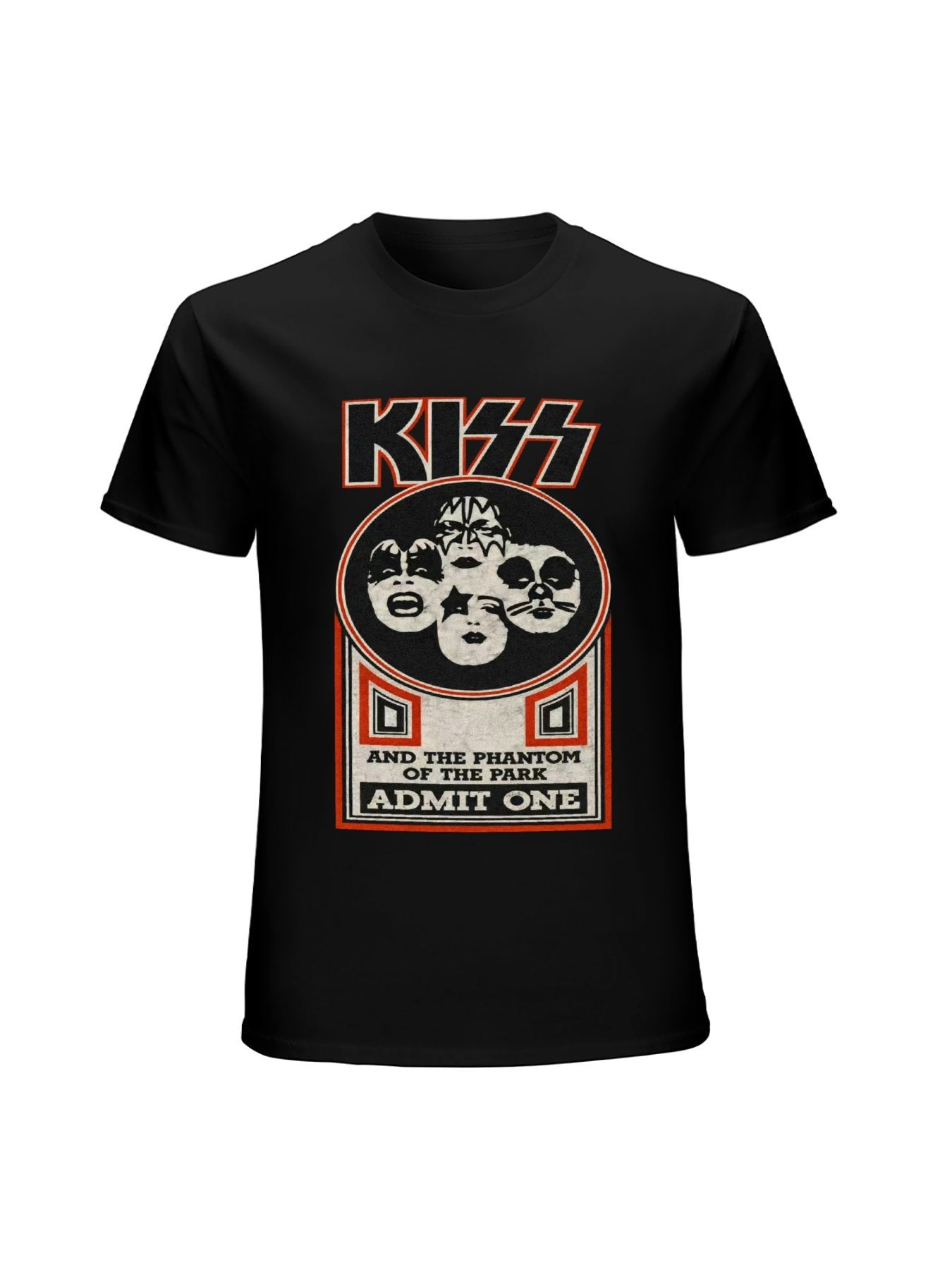 KISS Phantom of the Park Ticket Graphic T-Shirt