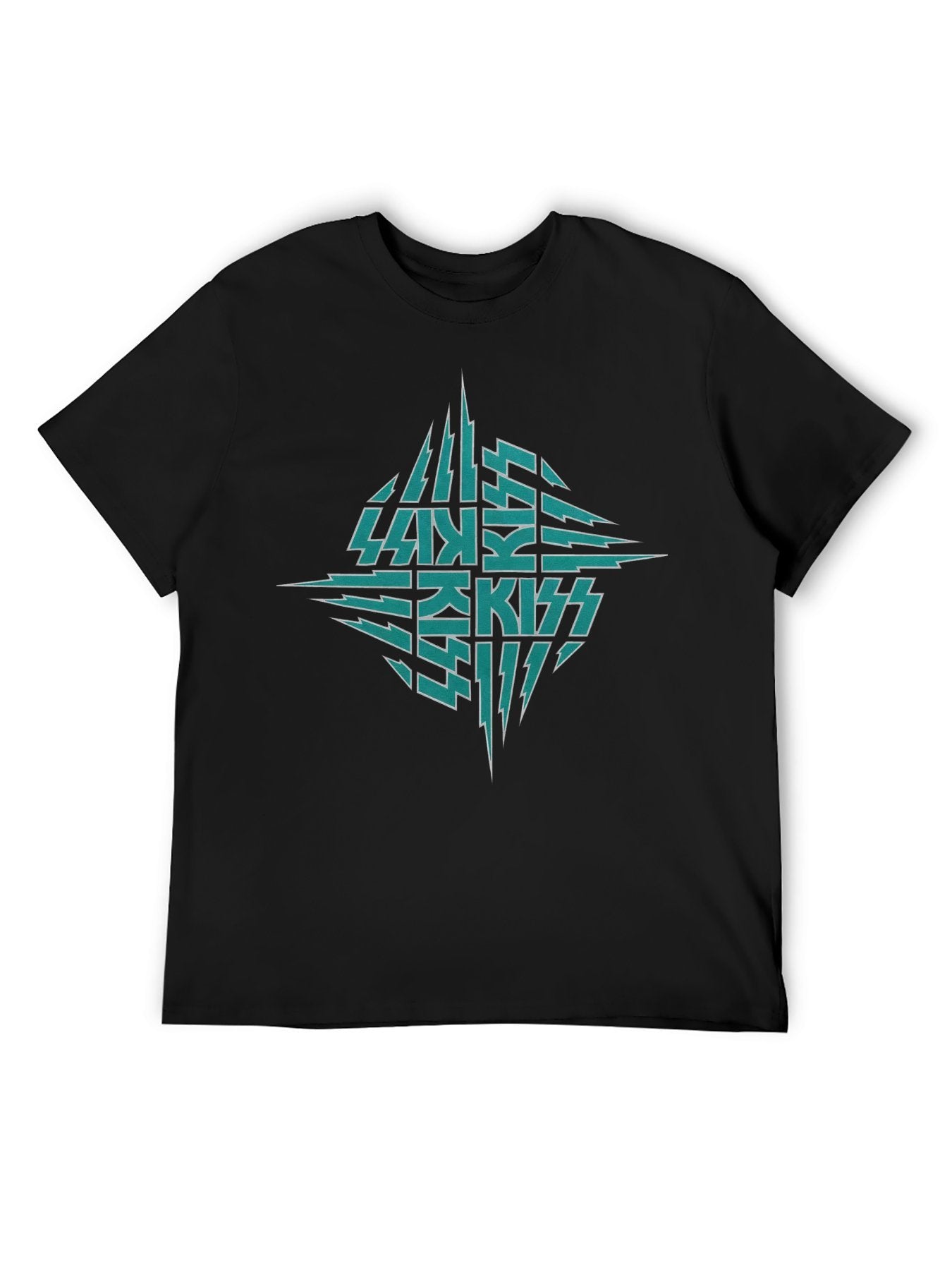 KISS Geometric Lightning Logo T-Shirt
