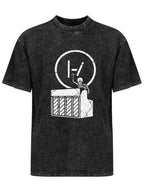 Vintage Washed Twenty One Pilots Skeleton Piano Graphic T-Shirt