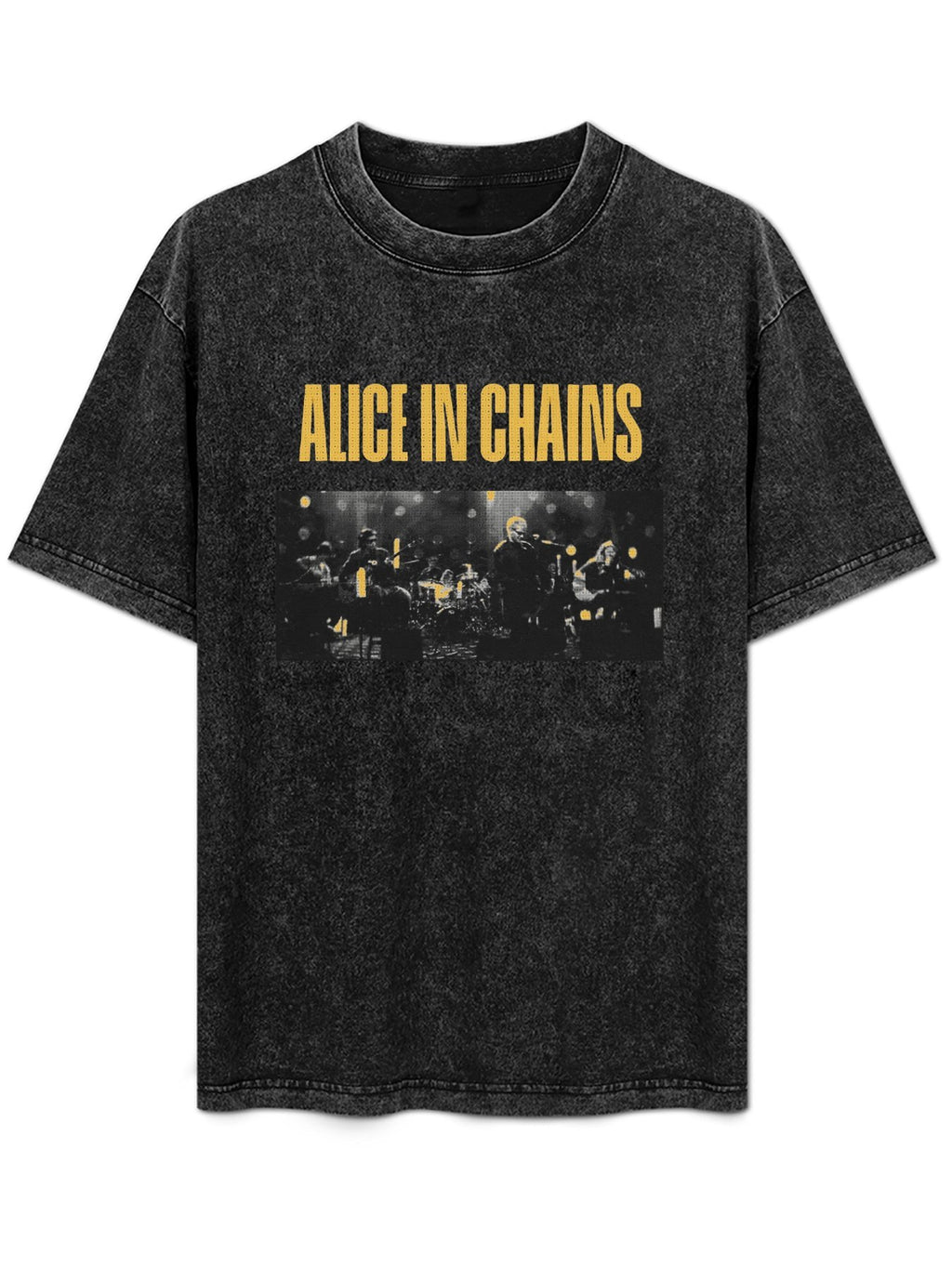 Vintage Washed Alice in Chains Live Performance Graphic T-Shirt