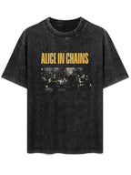 Vintage Washed Alice in Chains Live Performance Graphic T-Shirt