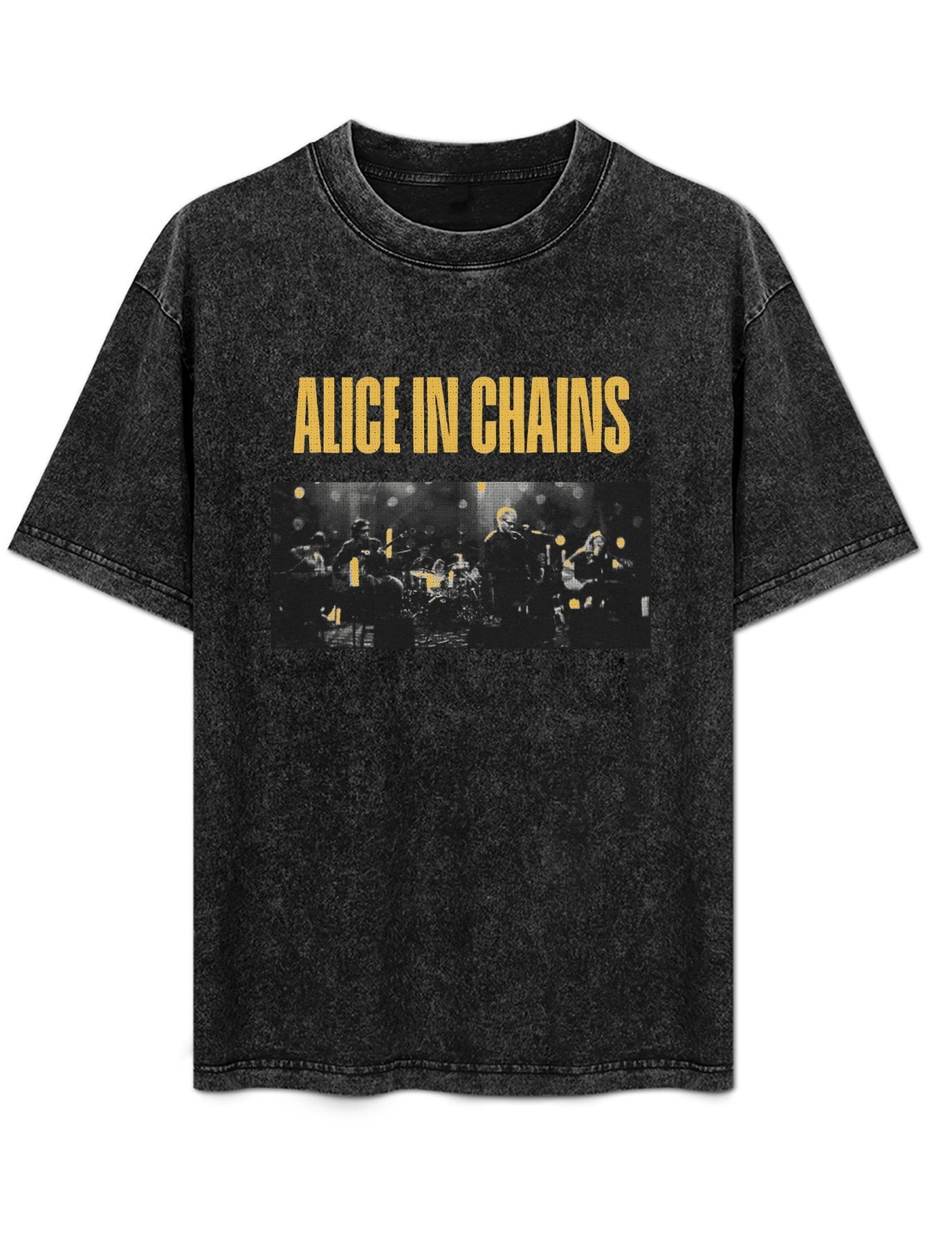Vintage Washed Alice in Chains Live Performance Graphic T-Shirt