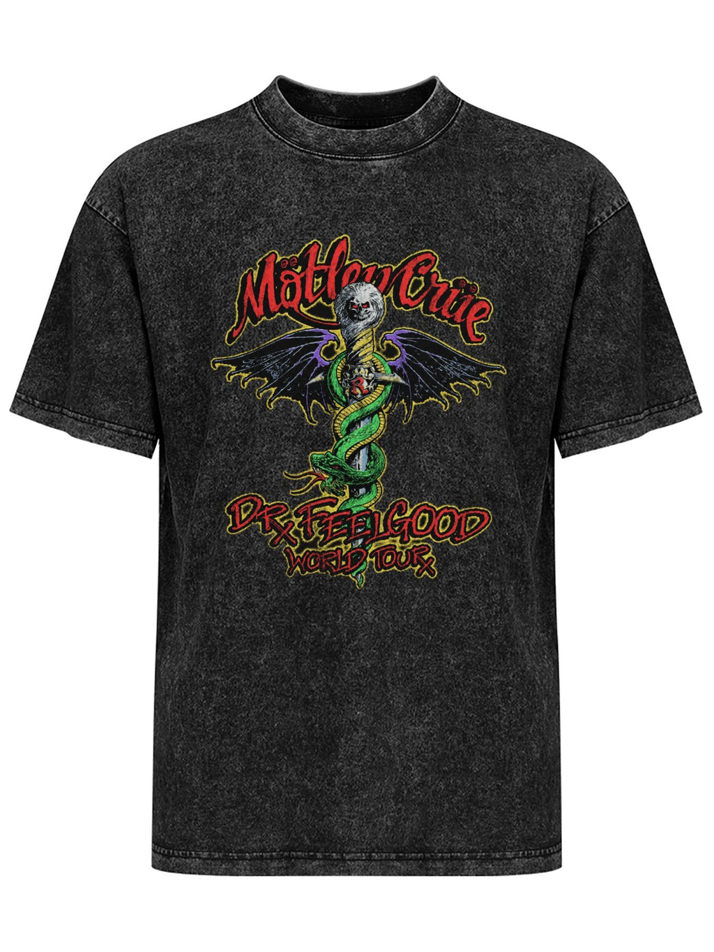 Mötley Crüe Dr. Feelgood World Tour Graphic T-Shirt