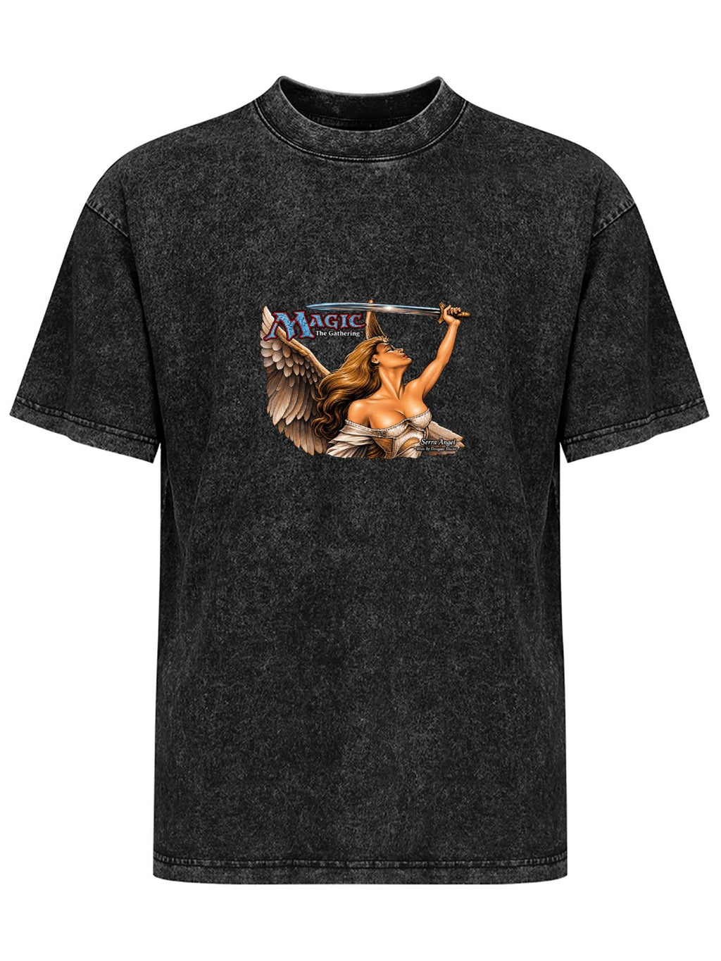 Magic The Gathering Serra Angel Washed Graphic T-Shirt
