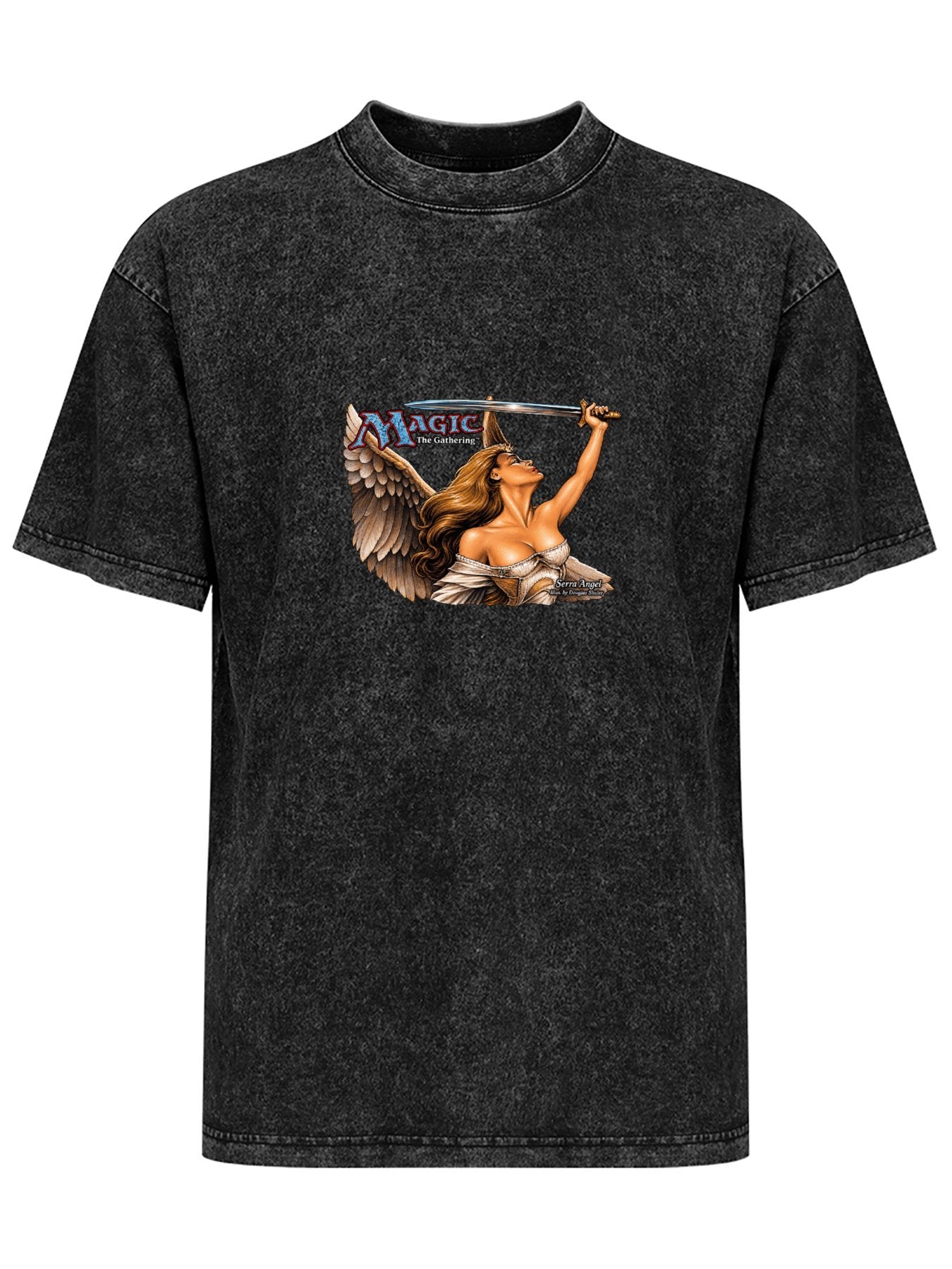 Magic The Gathering Serra Angel Washed Graphic T-Shirt
