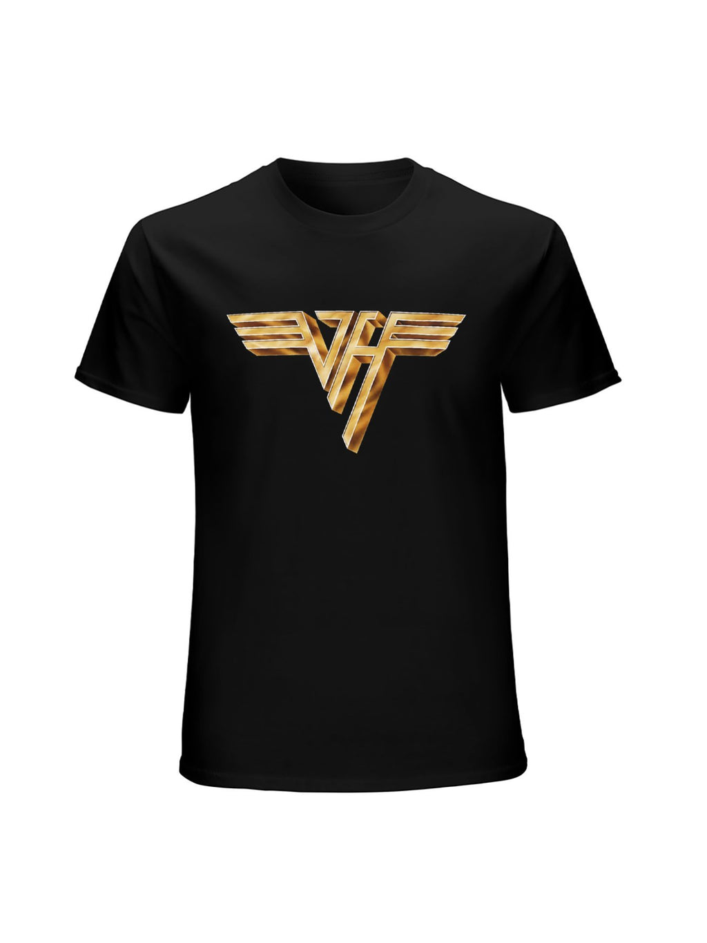Van Halen Winged Gold Logo Classic Hard Rock T-Shirt