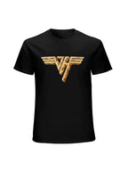 Van Halen Winged Gold Logo Classic Hard Rock T-Shirt